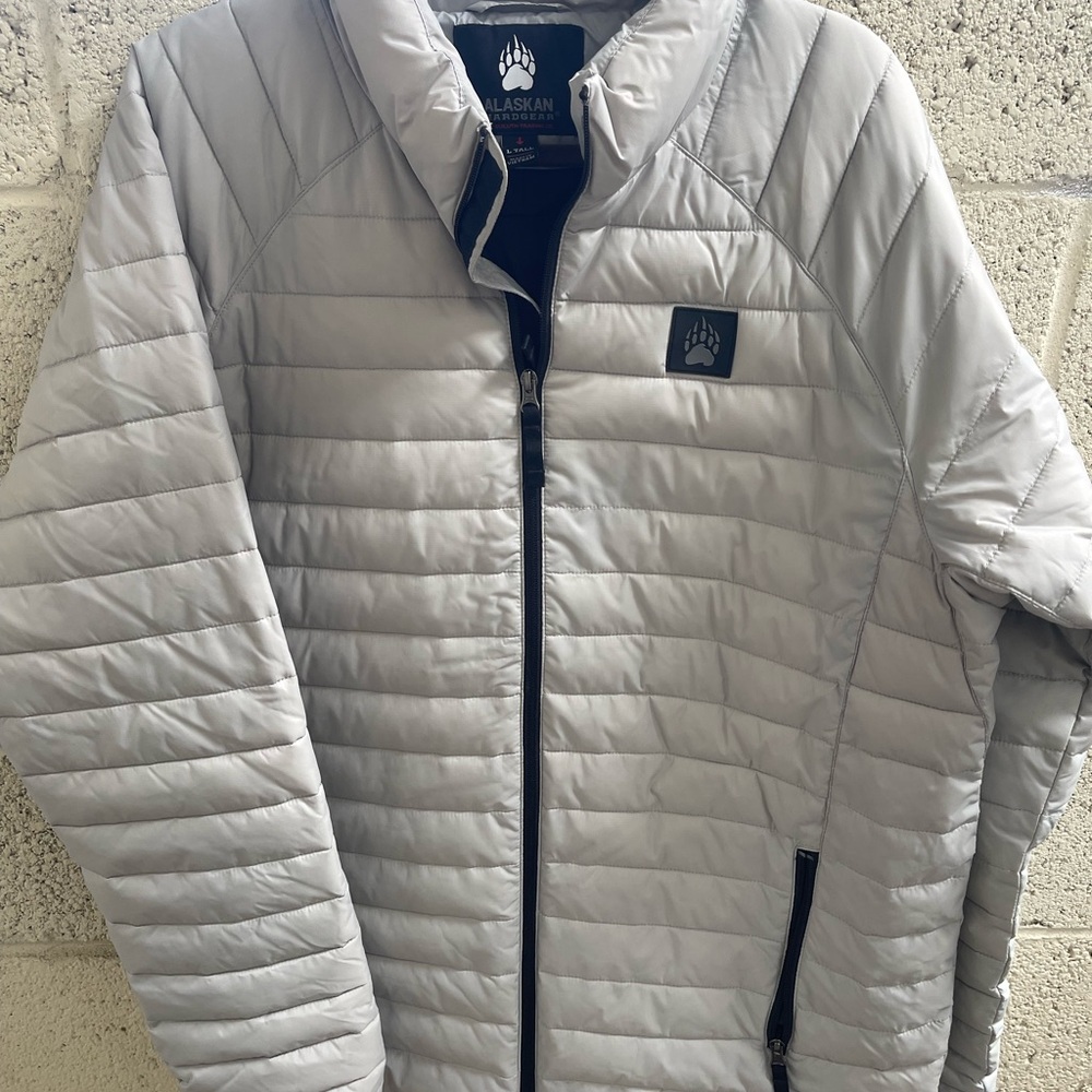 Gray Men's Puffer Jacket - image 1
